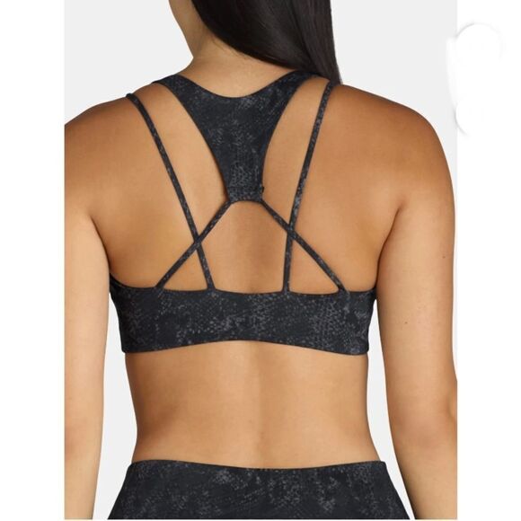 Women’s Snakeskin Print Active Sports Bra 2-Pack Size M - Picture 10 of 10